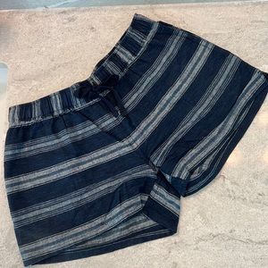 Women’s Patagonia Shorts Navy Blue Striped Size XS